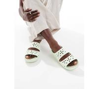Crocs - Sandali classici color giada con cut-out floreali-Verde 37-38