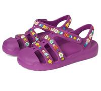 Crocs Sandali classici da pescatore unisex per bambini (piccola grande), Pompelmo, 6 Big Kid
