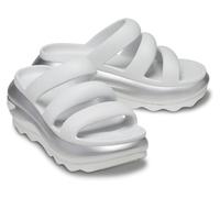 Crocs Sandali unisex Mega Crush con triplo cinturino e plateau, Moonlight/Argento Metallizzato, 8 Women/6 Men