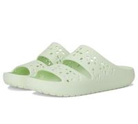 Crocs Sandalo classico unisex con taglio floreale, Verde 1, 41/42 EU