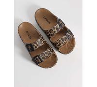 Crocs Saturday Animal Sandal W, Seppia/Leopard, da donna, taglia 38