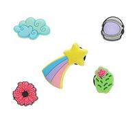Crocs Sky, Charms per Scarpe Unisex-Adulto, Cielo del Deserto, Confezione da 5, 5 Pack