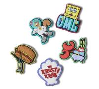 Crocs Spongebob 5 Pack, Charm Decorativi per Scarpe Unisex, Taglia Unica