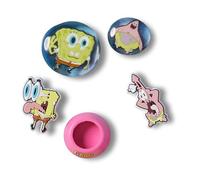Crocs Spongebob Bubble 5 Pack - Charm decorativi per scarpe Unisex, Multicolor,