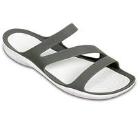 Crocs Swiftwater Sandal W, Infradito Donna, Smoke White, 34/35 EU