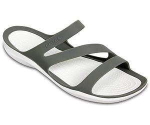 Crocs Swiftwater Sandal W, Sandali Donna, Smoke White, 42/43 EU
