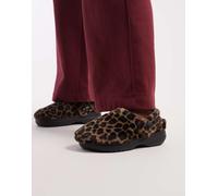 Crocs - Unfurgettable - Zoccoli marroni con stampa leopardata-Multicolore 41-42
