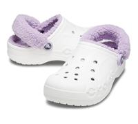Crocs Unisex Adulto Baya Foderato Fuzz Clogs Bianchi/Lavanda 6 Donne 4 Uomini US