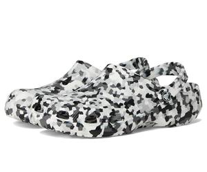 Crocs,Unisex Adulto,Classic Confetti Clog,Nero/Bianco,43-44