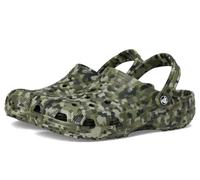 Crocs,Unisex Adulto,Classic Confetti Clog,Verde Militare/Multicolore,45-46