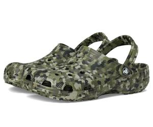 Crocs,Unisex Adulto,Classic Confetti Clog,Verde Militare/Multicolore,45-46