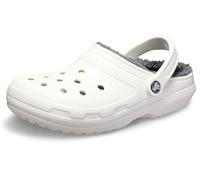 Crocs Unisex Adulto Classic Lined Clog Sabot, White/Grey, 41/42 EU