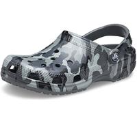 Crocs Unisex Adulto Classic Printed Camo Clog Sabot, Slate Grey/Multi, 41/42 EU