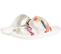 Crocs Unisex Adulto Classic Tie-Dye Graphic Sandal Sandalo, White/Multi, 42/43 EU