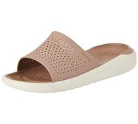Crocs Unisex Adulto LiteRide Slide Ciabatta, Latte/Stucco, 46/47 EU