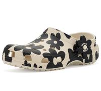 Crocs,Unisex Bambini,Classic Pop Petals Clog K,Summit Bianco/Nero,34-35