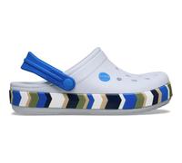 Crocs,Unisex Bambini,Crocband Chevron Band Clog K,Acciaio/Blu Blaze,37-38