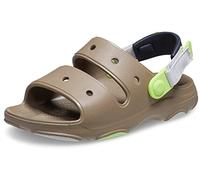 Crocs Sandali unisex per bambini classici per tutti i terreni K, Cachi multicolore., 2 UK Child