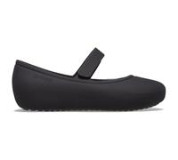 Crocs Unisex Bambino Brooklyn Mary Jane Flat T Scarpa bassa, Black, 24/25 EU