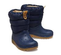 Crocs Unisex Bambino Classic Neo Puff Boot K Stivale, Navy/Gum, 32/33 EU