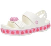 Crocs Crocband Cruiser Pet Sandal K, Sandali Unisex - Bambini e ragazzi, White/Pink Tweed, 37/38 EU