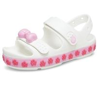 Crocs Crocband Cruiser Pet Sandal T, Sandali Unisex - Bambini e ragazzi, White/Pink Tweed, 22/23 EU