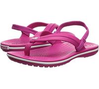 Crocs Unisex Bambino Crocband Strap Flip K Infradito, Candy Pink, 23/24 EU