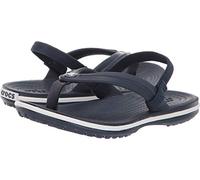 Crocs Crocband Strap Flip K Unisex - Adulto Ciabatte, Scarpe da Spiaggia e Piscina, Blu (Navy), 23/24 EU