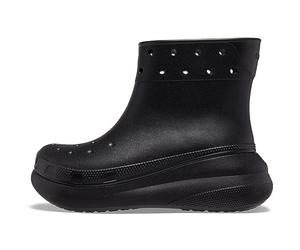 Crocs Unisex Classic Crush Rain Boots, Black, 2 US Men