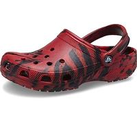 Crocs Unisex Classic Marbled Tie Dye Clog, Pepper/Black, 2 US Men