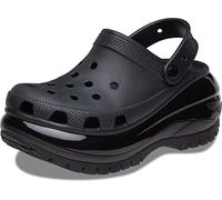 Crocs Unisex Classic Mega Crush Clogs | Scarpe con Plateau, Nero, 37/38 EU