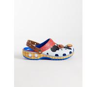 Crocs® Toy Story - Zoccoli Classici - Scarpe perforate per Uomo e Donna - Suola e Intersuola in Eva - Jeans Blu Impermeabili/Woody Uomo 5, Donna 7 M