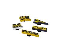 Crocs University of Michigan - Confezione multipla unisex per squadre universitarie, confezione da 5