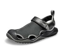 Crocs Crocs M Swiftwater Mesh Deck Sandal Uomo Sandali da Atletica, Sandlai sportivi, Nero (Black 205289-001), 42/43 EU