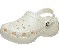 Crocs Women's Classic Platform Glitter Clog 39-40 EU Gesso