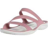 Crocs Swiftwater Sandal D, Donna, Rosa Cassis Bianco Pearl, 33 EU