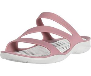 Crocs Women's Swiftwater W Flat Sandal, Cassis Pearl White, 33/34 EU