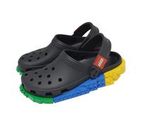 Crocs x LEGO 4LW System Clog Black Multi Men Unisex Slip On Sandal 211873-001