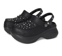 Crocs Zoccoli Bae classici da donna, scarpe con plateau per le donne, Borchiato nero, 42-43 EU