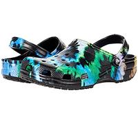 Crocs Zoccoli Classici da Donna con Arcobaleno Solare, Nero/Pastello, 4 Donne/2 Uomini