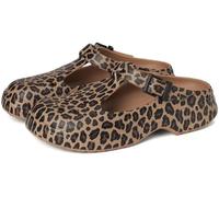 Crocs Zoccoli classici Mary Jane unisex per adulti, Seppia/Leopardo, 9 Women/7 Men