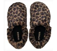 Crocs Zoccoli Classici Unfurgettable Unisex per Adulti, Pantofole sfocate, Seppia/Leopardo, 7 Women/5 Men