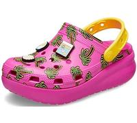 Crocs Zoccoli Cutie Crush unisex per bambini, Succo/Multi, 4 Big Kid