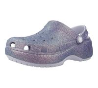 Crocs Zoccoli da donna classici con plateau glitter, Luna Viola, 39-40 EU