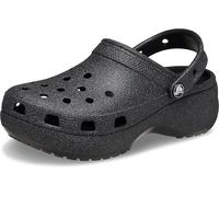 Sabot da donna Crocs Classic Platform Glitter Clog Noir 39/40