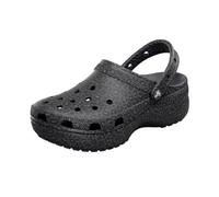 Crocs Zoccoli da donna con zeppa grafica classica, Sabbia Nera, 34-35 EU