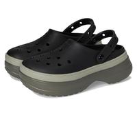 Crocs Zoccoli impilati classici unisex per adulti, nero, 5 Women/3 Men