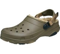Crocs Zoccoli unisex per adulti, foderati, con cinturino regolabile sul tallone, Noce, 13 Women/11 Men