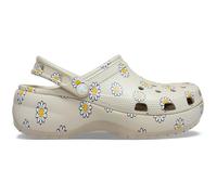Crocs Zoccolo da donna classico con zeppa floreale, Meteora, 38/39 EU