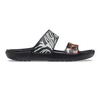 Crocs Zoccolo sandalo classico unisex con animali Remix, Multicolore, nero, 37/38 EU